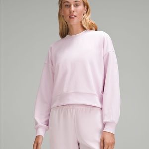 Ribbed perfectly oversized cropped crew